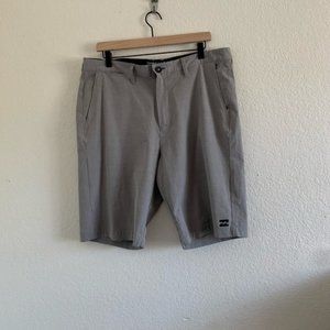Billabong Mens Crossfire X Submersible Shorts Gray Stretch Sz 36